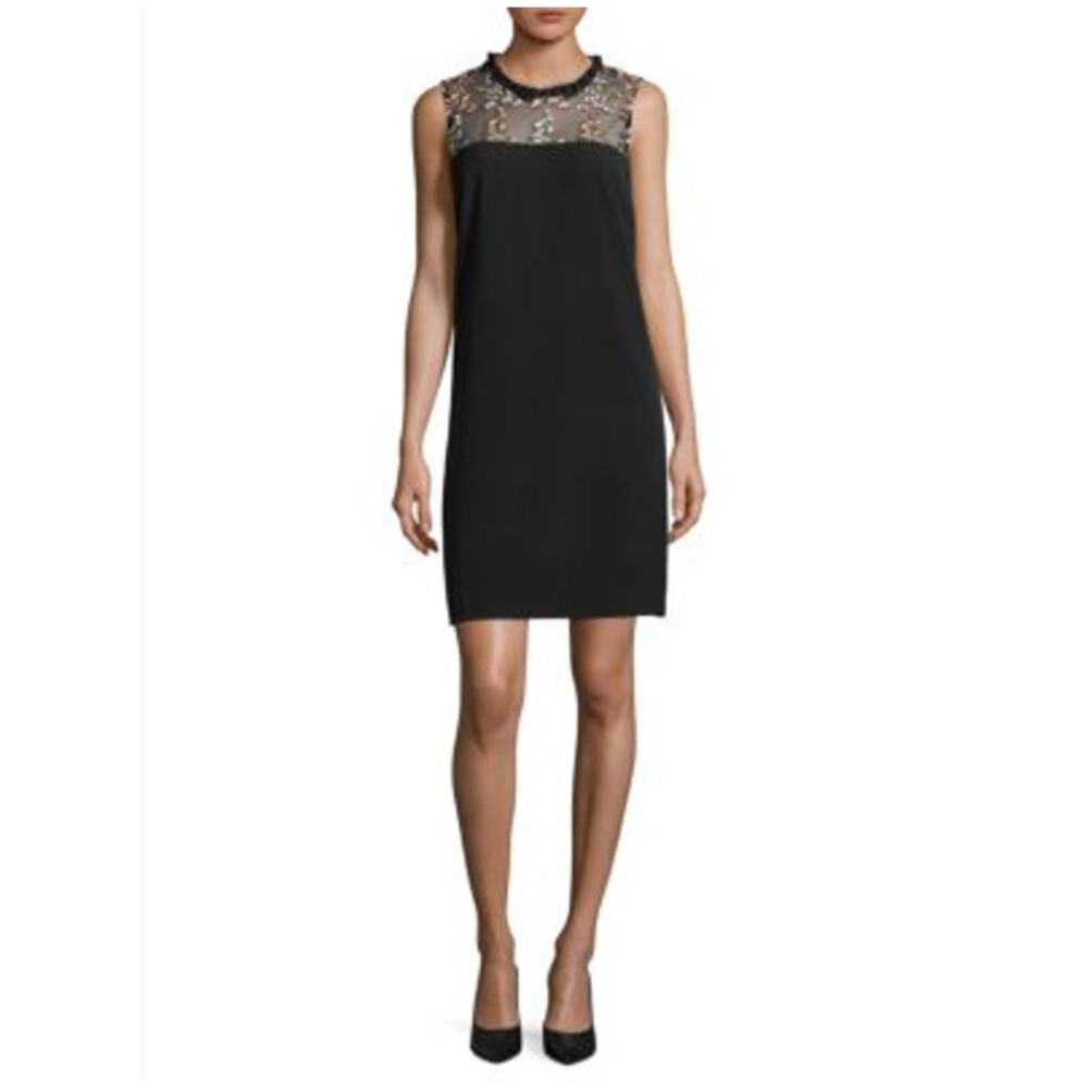 Karl Lagerfeld Embroidered Shift Dress